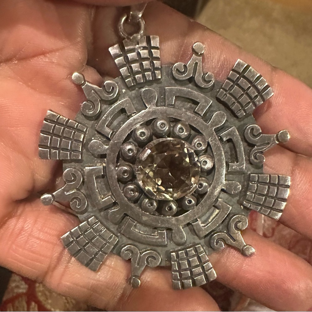 Large Rare Taxco Designer
Damaso Gallegos Smoky Topaz